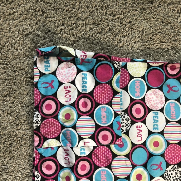 Scrub Studio M Scrub Top Short Sleeve Pink #19 - Picture 5 of 7